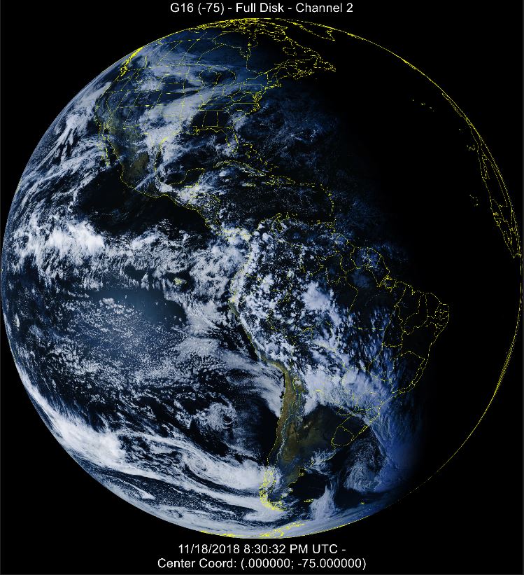 GOES 16 Full Disk Image With New State and Country Overlay 11-18-2018.JPG